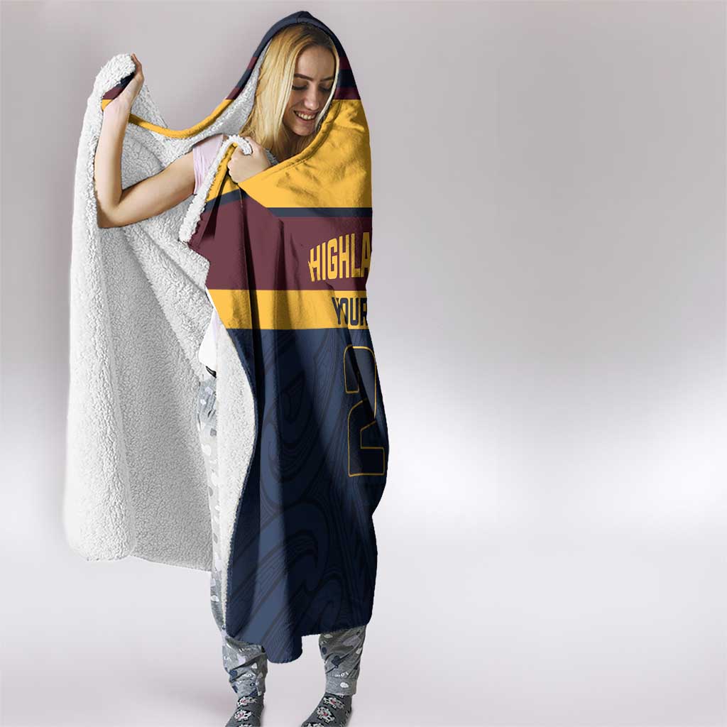 New Zealand Rugby Pacific Custom Hooded Blanket Kahupeka Retro 2025 Taniko Motif LT9 - Polynesian Pride