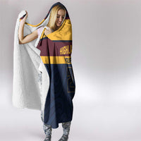 New Zealand Rugby Pacific Custom Hooded Blanket Kahupeka Retro 2025 Taniko Motif LT9 - Polynesian Pride