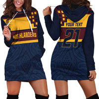New Zealand Rugby Pacific Custom Hoodie Dress Kahupeka Retro 2025 Taniko Motif LT9 - Polynesian Pride