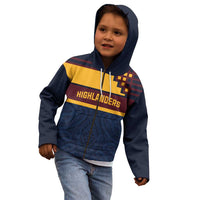 New Zealand Rugby Pacific Custom Kid Hoodie Kahupeka Retro 2025 Taniko Motif LT9 - Polynesian Pride