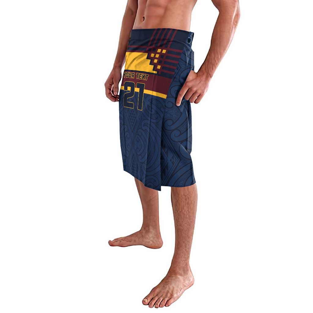 New Zealand Rugby Pacific Custom Lavalava Kahupeka Retro 2025 Taniko Motif