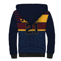 New Zealand Rugby Pacific Custom Sherpa Hoodie Kahupeka Retro 2025 Taniko Motif LT9 - Polynesian Pride