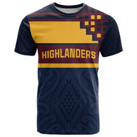 New Zealand Rugby Pacific Custom T Shirt Kahupeka Retro 2025 Taniko Motif LT9 Blue - Polynesian Pride