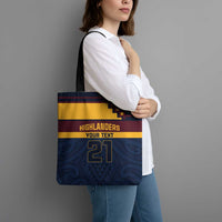New Zealand Rugby Pacific Custom Tote Bag Kahupeka Retro 2025 Taniko Motif LT9 - Polynesian Pride