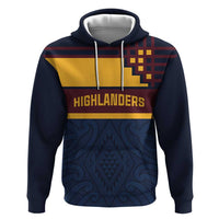 New Zealand Rugby Pacific Custom Zip Hoodie Kahupeka Retro 2025 Taniko Motif LT9 Pullover Hoodie Blue - Polynesian Pride
