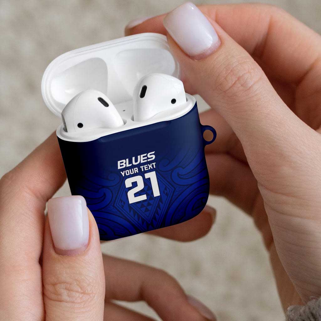 New Zealand Rugby Pacific Custom AirPods Case Kahurangi Auckland All Blue - Polynesian Pride