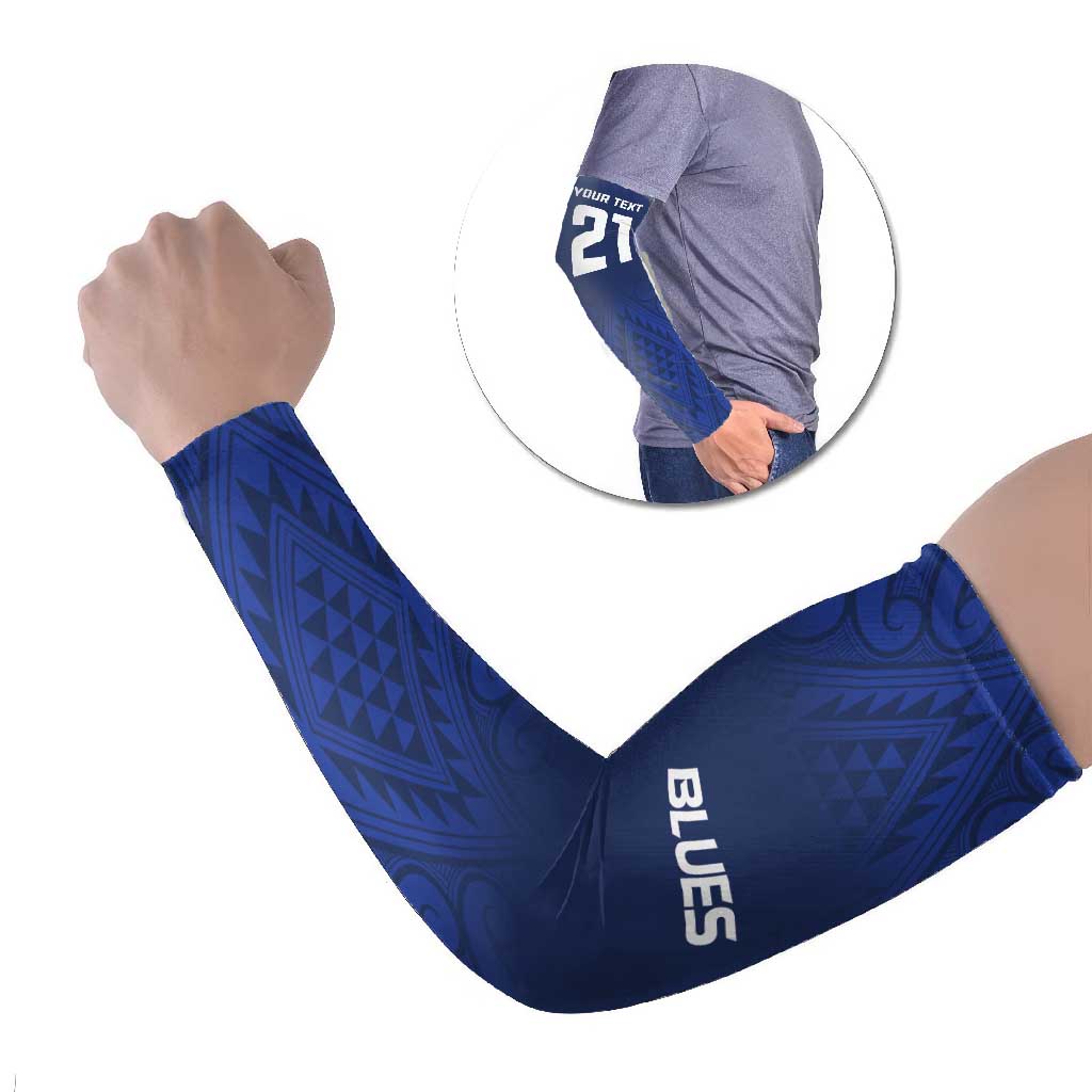 New Zealand Rugby Pacific Custom Arm Sleeves Kahurangi Auckland All Blue - Polynesian Pride