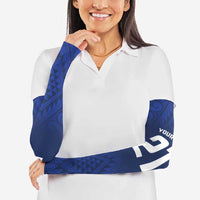New Zealand Rugby Pacific Custom Arm Sleeves Kahurangi Auckland All Blue - Polynesian Pride