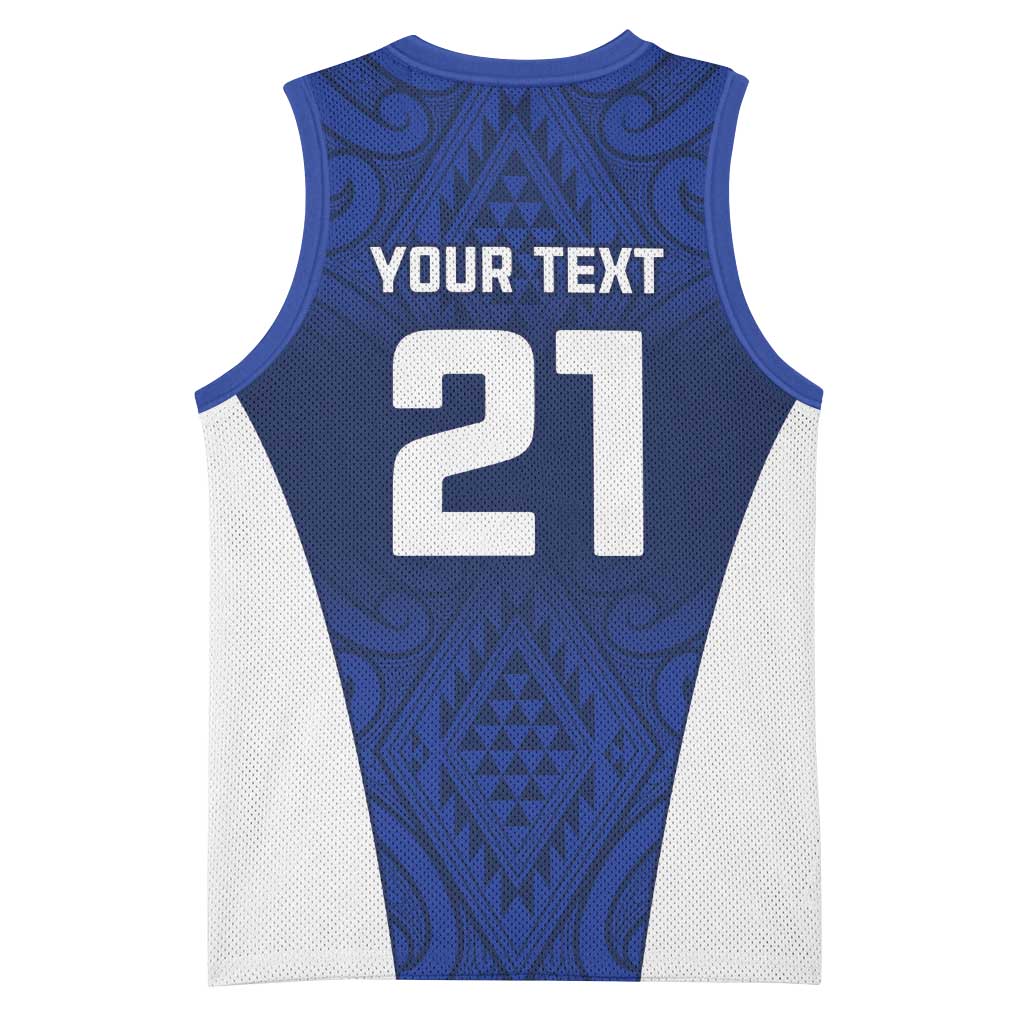 New Zealand Rugby Pacific Custom Basketball Jersey Kahurangi Auckland All Blue - Polynesian Pride