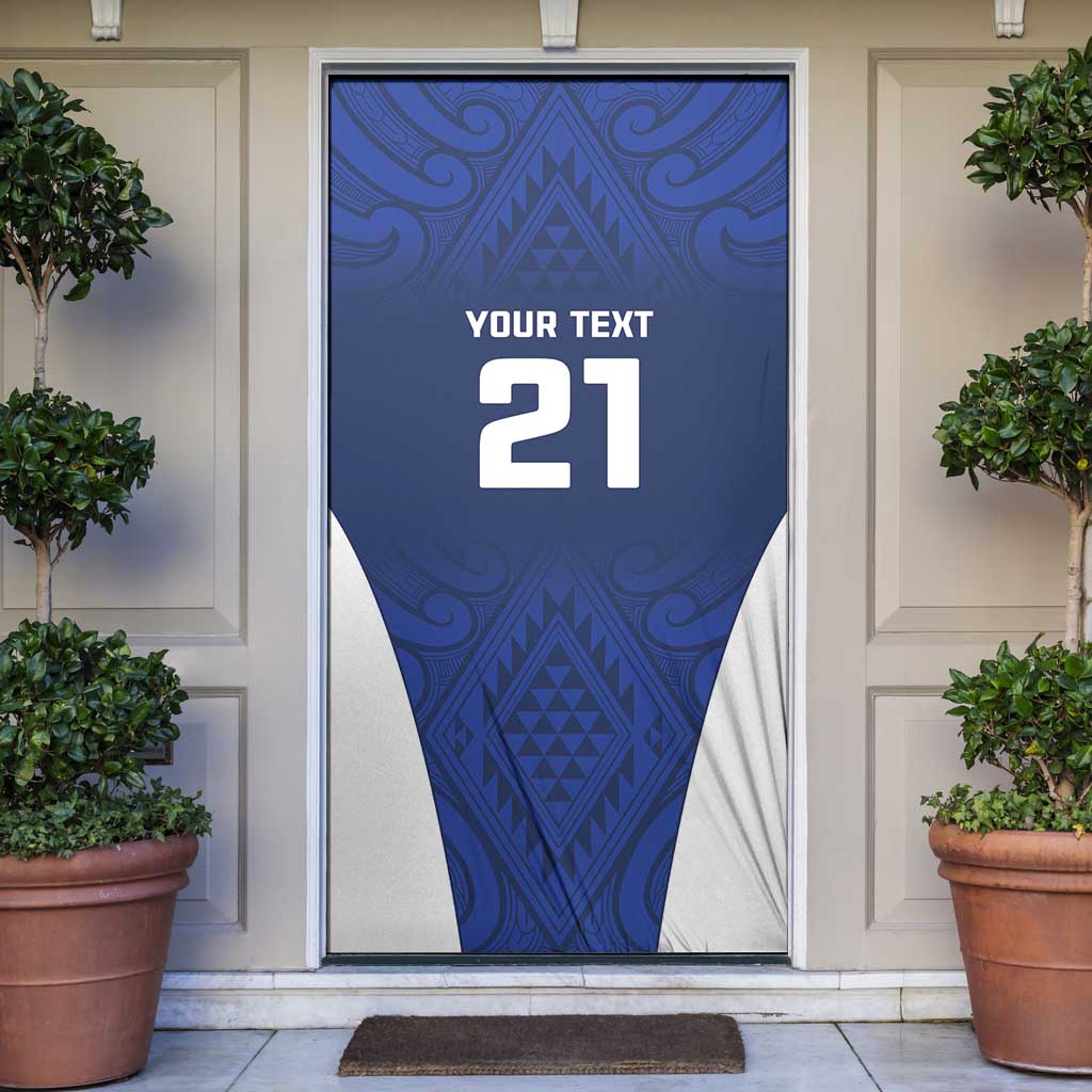 New Zealand Rugby Pacific Custom Door Cover Kahurangi Auckland All Blue LT9 Blue - Polynesian Pride
