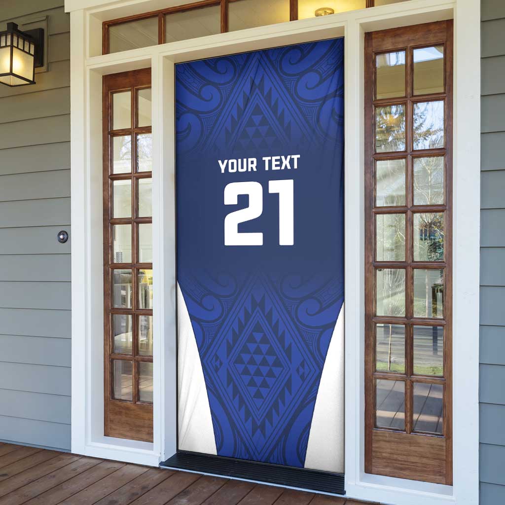 New Zealand Rugby Pacific Custom Door Cover Kahurangi Auckland All Blue LT9 - Polynesian Pride