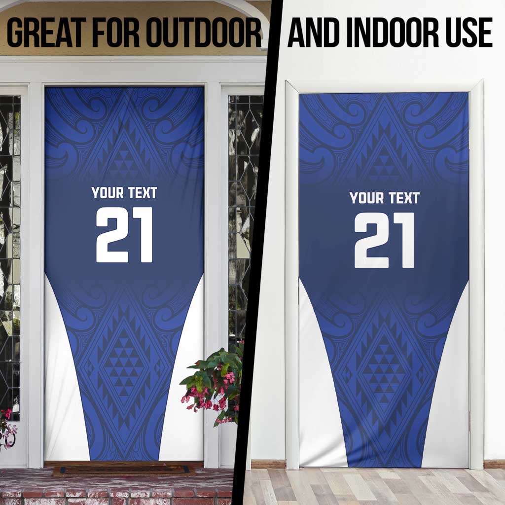 New Zealand Rugby Pacific Custom Door Cover Kahurangi Auckland All Blue LT9 - Polynesian Pride
