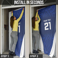 New Zealand Rugby Pacific Custom Door Cover Kahurangi Auckland All Blue LT9 - Polynesian Pride