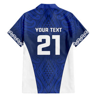 New Zealand Rugby Pacific Custom Family Matching Off Shoulder Maxi Dress and Hawaiian Shirt Kahurangi Auckland All Blue LT9 - Polynesian Pride