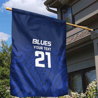 New Zealand Rugby Pacific Custom Garden Flag Kahurangi Auckland All Blue LT9 - Polynesian Pride