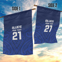 New Zealand Rugby Pacific Custom Garden Flag Kahurangi Auckland All Blue LT9 - Polynesian Pride