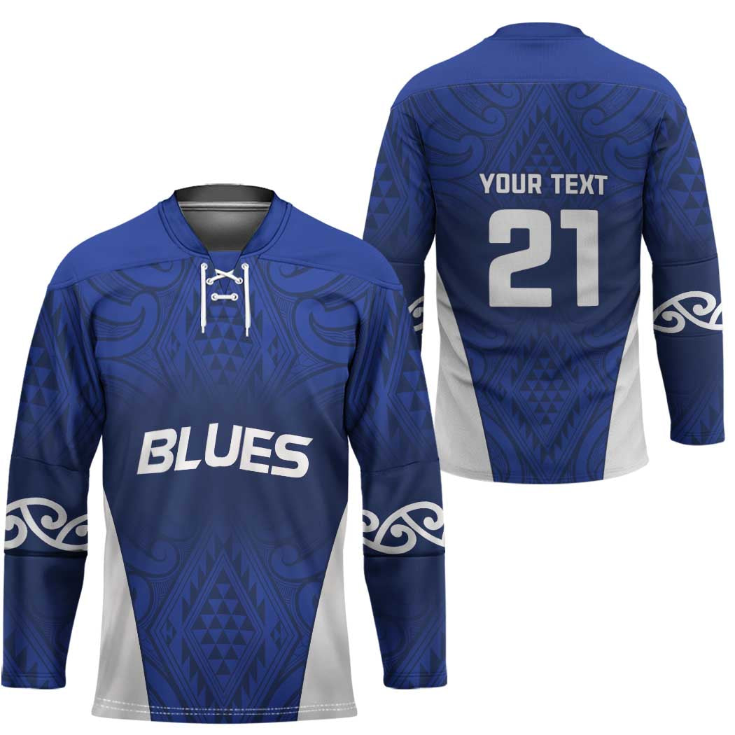New Zealand Rugby Pacific Custom Hockey Jersey Kahurangi Auckland All Blue LT9 - Polynesian Pride