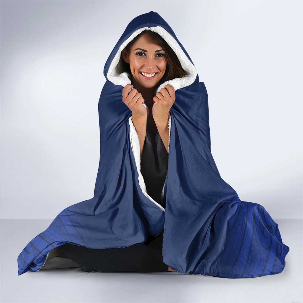 New Zealand Rugby Pacific Custom Hooded Blanket Kahurangi Auckland All Blue LT9 - Polynesian Pride