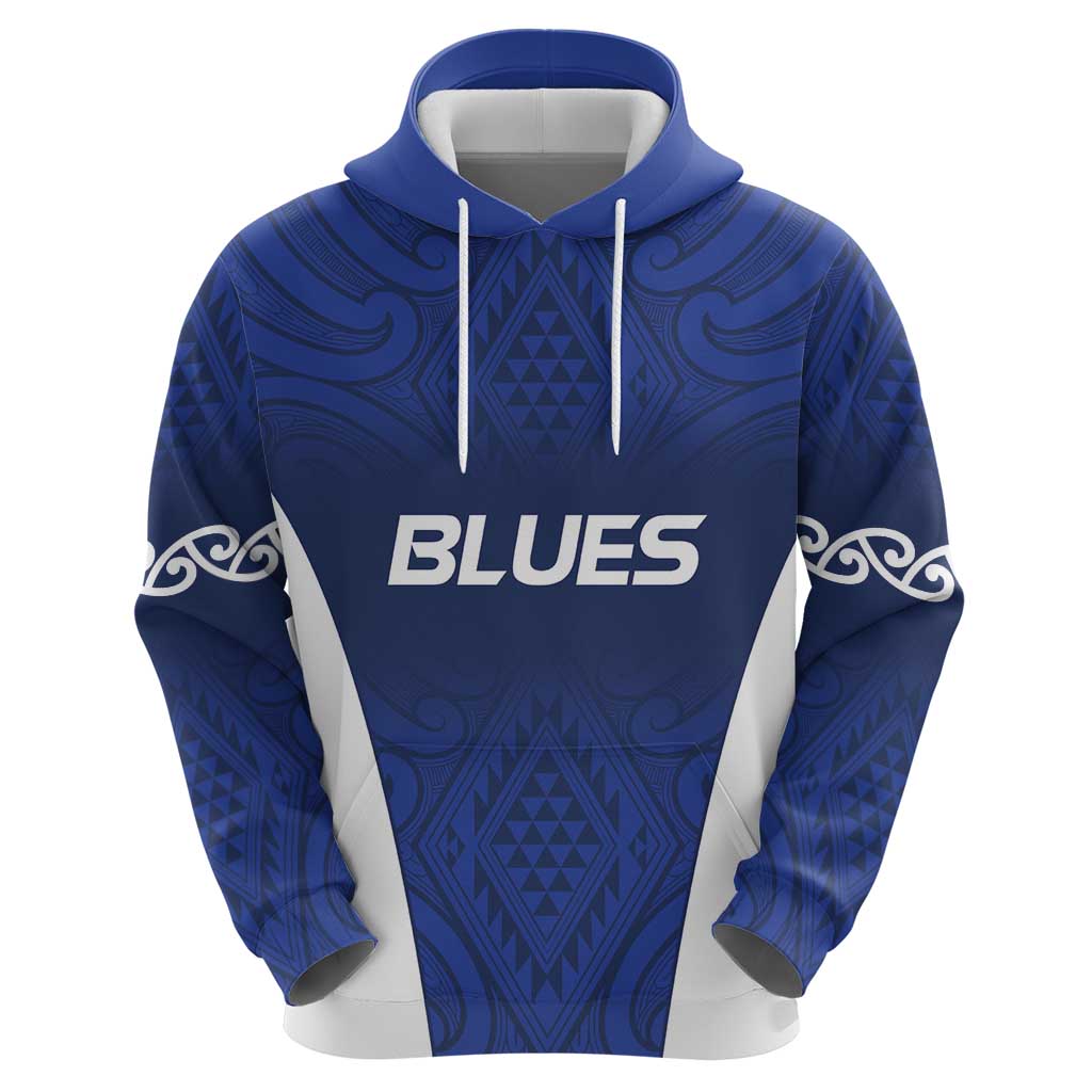 New Zealand Rugby Pacific Custom Hoodie Kahurangi Auckland All Blue LT9 - Polynesian Pride