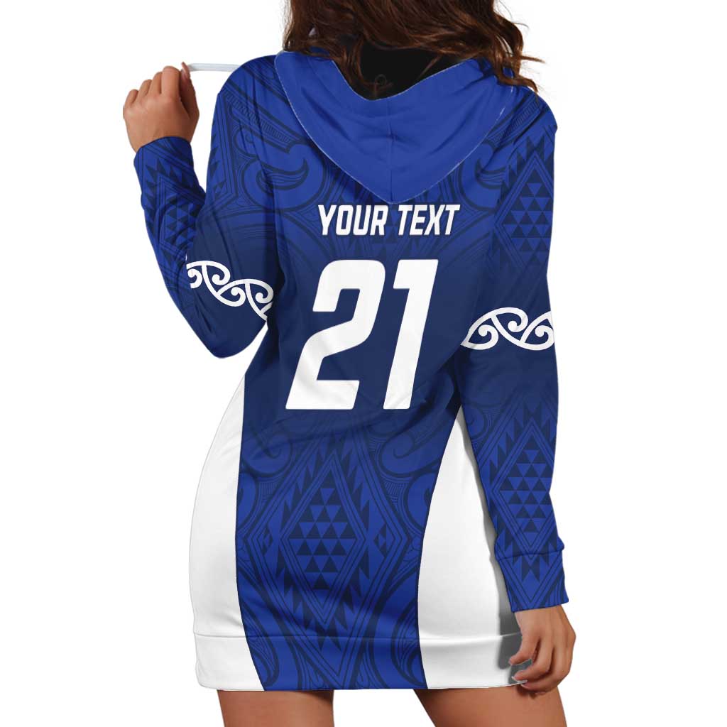 New Zealand Rugby Pacific Custom Hoodie Dress Kahurangi Auckland All Blue LT9 - Polynesian Pride
