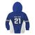 New Zealand Rugby Pacific Custom Kid Hoodie Kahurangi Auckland All Blue