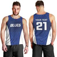 New Zealand Rugby Pacific Custom Men Tank Top Kahurangi Auckland All Blue