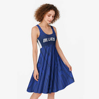 New Zealand Rugby Pacific Custom Midi Dress Kahurangi Auckland All Blue LT9 - Polynesian Pride