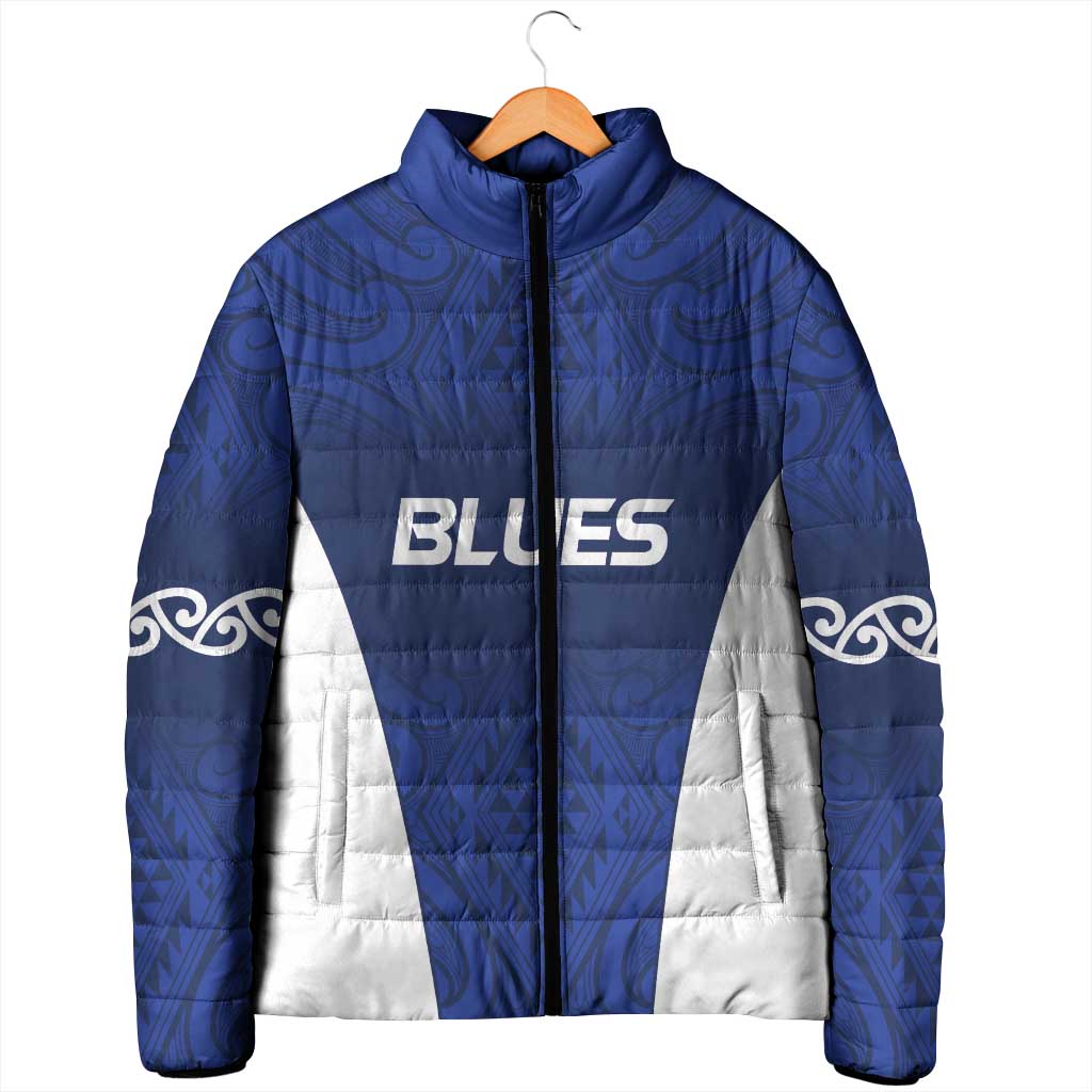 New Zealand Rugby Pacific Custom Padded Jacket Kahurangi Auckland All Blue - Polynesian Pride