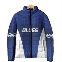 New Zealand Rugby Pacific Custom Padded Jacket Kahurangi Auckland All Blue - Polynesian Pride