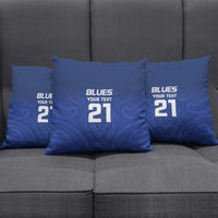 New Zealand Rugby Pacific Custom Pillow Cover Kahurangi Auckland All Blue - Polynesian Pride