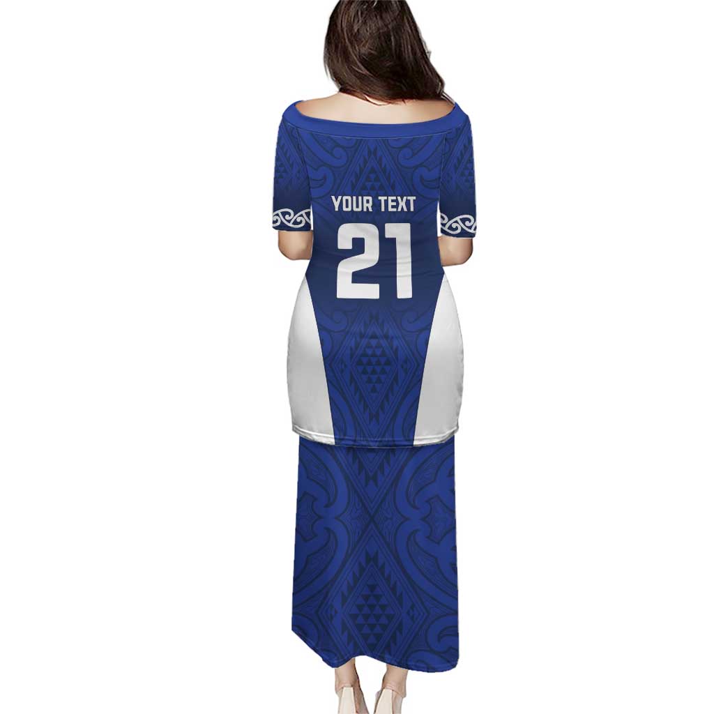 New Zealand Rugby Pacific Custom Puletasi Kahurangi Auckland All Blue