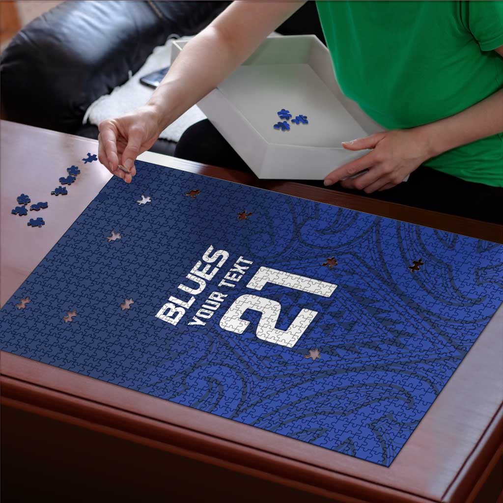 New Zealand Rugby Pacific Custom Puzzle Kahurangi Auckland All Blue - Polynesian Pride