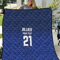 New Zealand Rugby Pacific Custom Quilt Kahurangi Auckland All Blue
