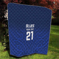 New Zealand Rugby Pacific Custom Quilt Kahurangi Auckland All Blue