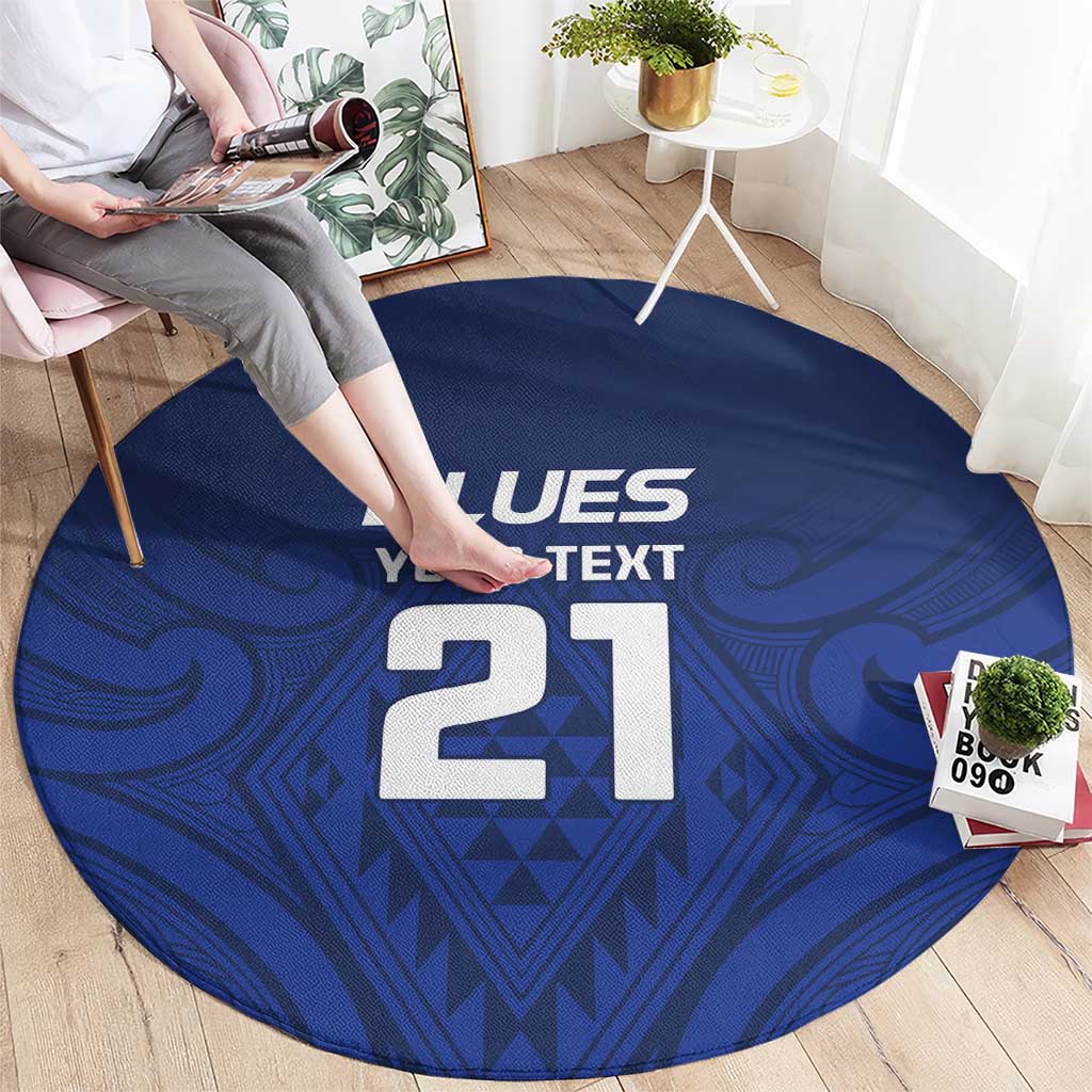 New Zealand Rugby Pacific Custom Round Carpet Kahurangi Auckland All Blue