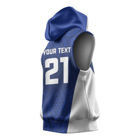 New Zealand Rugby Pacific Custom Sleeveless Hoodie Kahurangi Auckland All Blue LT9 - Polynesian Pride