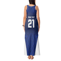 New Zealand Rugby Pacific Custom Tank Maxi Dress Kahurangi Auckland All Blue LT9 - Polynesian Pride