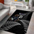 New Zealand Rugby Custom Area Rug Glory Be To Black Silver-fern - Polynesian Pride