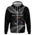 New Zealand Rugby Custom Hoodie Glory Be To Black Silver-fern - Polynesian Pride