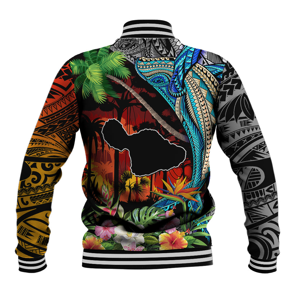Hawaii Strong Maui Wildfire Baseball Jacket Pray For Lahaina Maui LT9 - Polynesian Pride