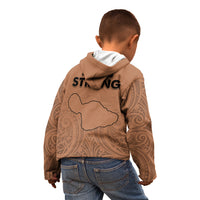 Hawaii Strong Maui Wildfire Kid Hoodie No1 LT9 - Polynesian Pride