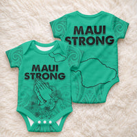 Hawaii Strong Maui Wildfire Baby Onesie No2 LT9 - Polynesian Pride