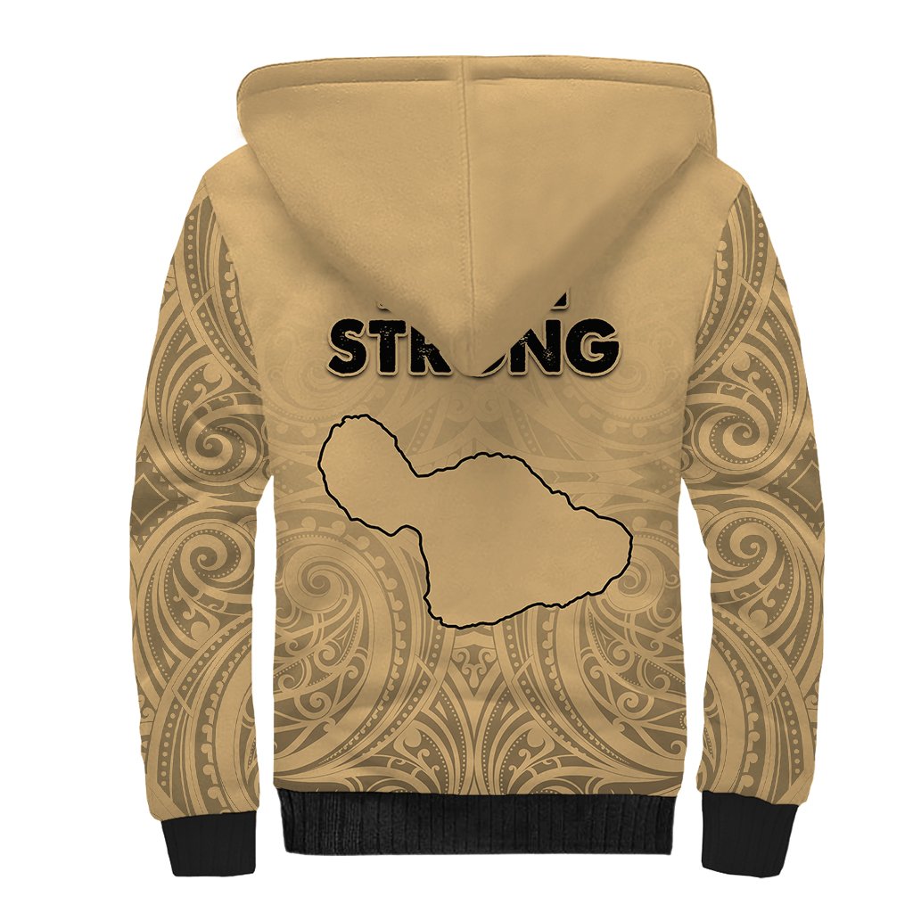 Hawaii Strong Maui Wildfire Sherpa Hoodie No3 LT9 - Polynesian Pride