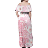 Japan Sakura Floral with Polynesian Vibe Family Matching Off Shoulder Maxi Dress and Hawaiian Shirt LT9 - Polynesian Pride