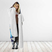 Marshall Islands Kwajalein Atoll Hooded Blanket Plumeria Sea Turtle with Polynesian Tribal LT9 - Polynesian Pride
