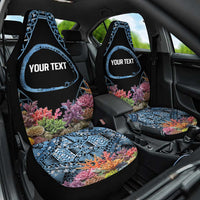 Personalised Nukuoro Micronesia Atoll Car Seat Cover with Pacific Coral Reef LT9 One Size Blue - Polynesian Pride