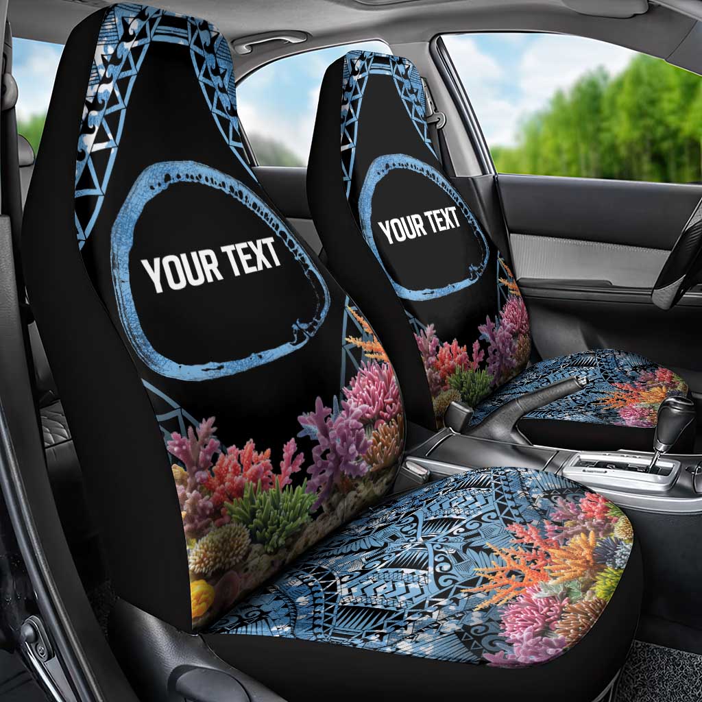 Personalised Nukuoro Micronesia Atoll Car Seat Cover with Pacific Coral Reef LT9 - Polynesian Pride