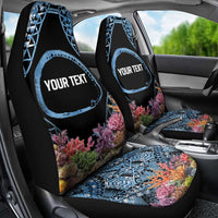 Personalised Nukuoro Micronesia Atoll Car Seat Cover with Pacific Coral Reef LT9 - Polynesian Pride