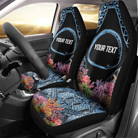 Personalised Nukuoro Micronesia Atoll Car Seat Cover with Pacific Coral Reef LT9 - Polynesian Pride
