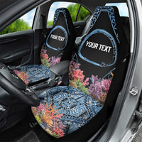 Personalised Nukuoro Micronesia Atoll Car Seat Cover with Pacific Coral Reef LT9 - Polynesian Pride
